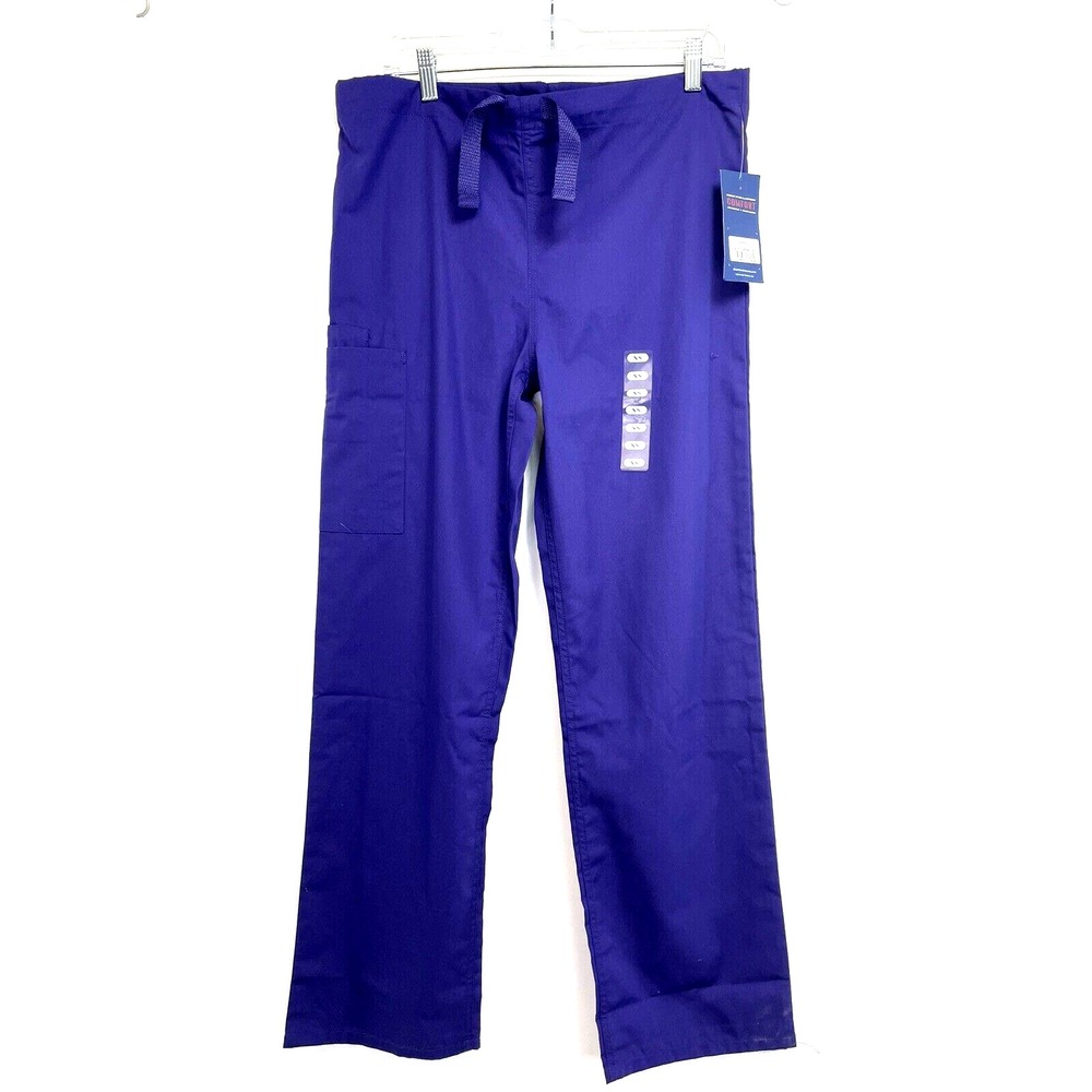 Cherokee Orginals Tie Front Sz XS Purple Scrub Pant‎ (O32) NWTs